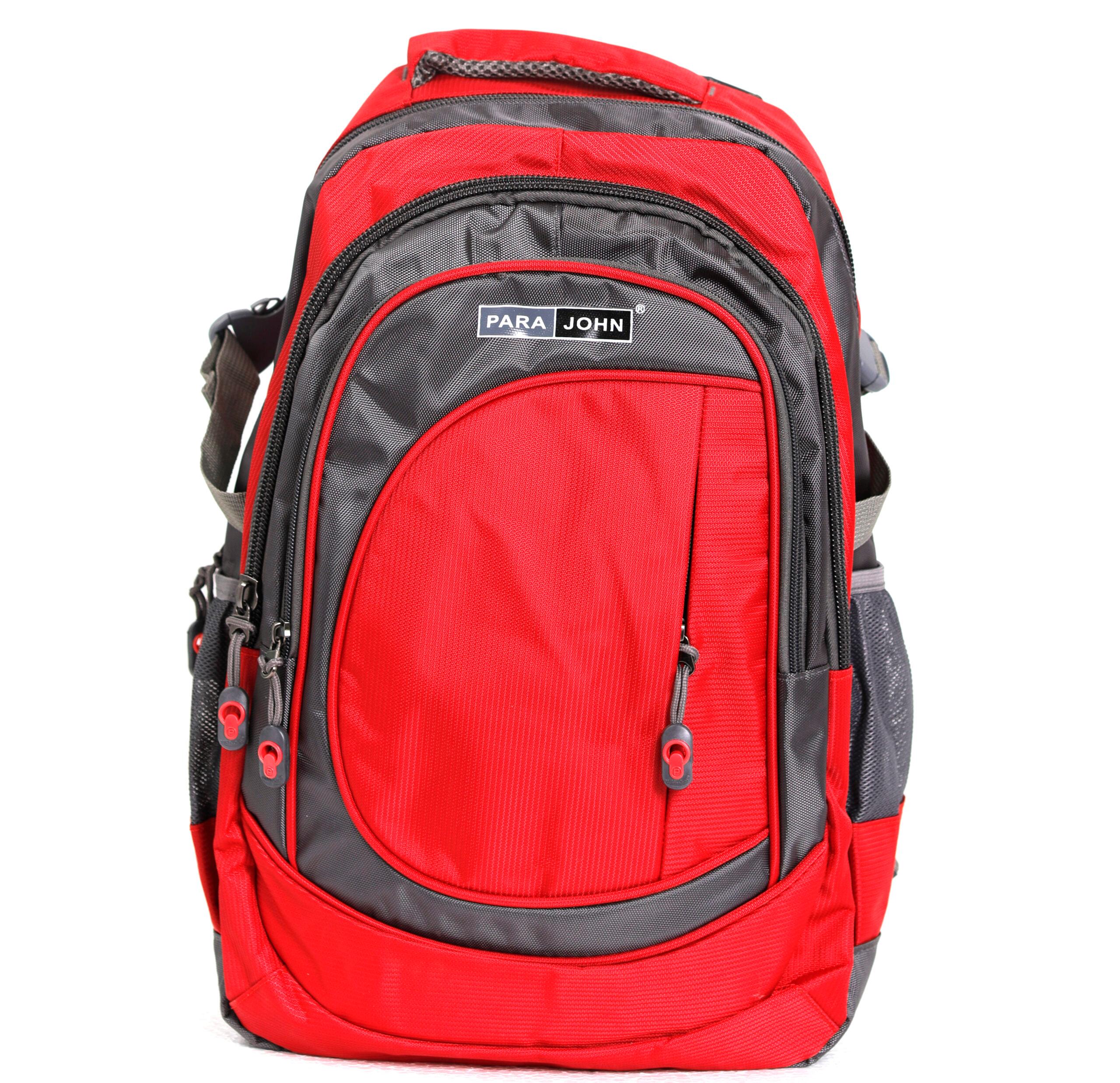 شنطة ظهر متعددة الإستخدامات قياس 22 إنش لون أحمر Backpack For School, Travel & Work, 22''- Unisex Adults' Backpack - Multi-Function - PARA JOHN