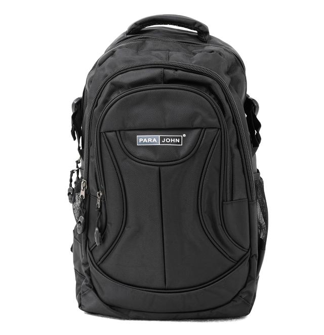 شنطة نايلون متعددة الإستخدامات قياس 16 إنش لون أسود Backpack 16''- Unisex Adults' Backpack - Multi-functional - PARA JOHN - SW1hZ2U6NDYwODkw
