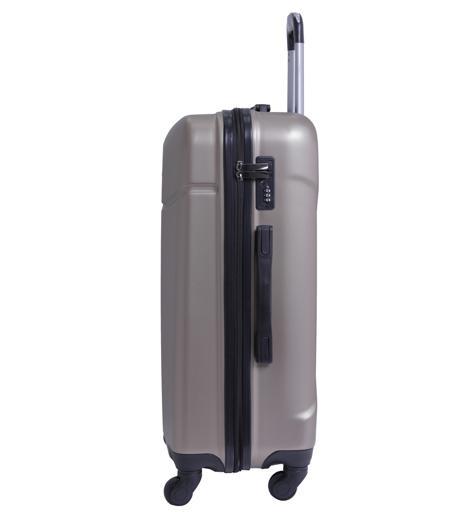 طقم حقائب سفر 3 حقائب مادة ABS بعجلات دوارة (20 ، 24 ، 28) بوصة بيج PARA JOHN - Hardside 3 Pcs Trolley Luggage Set, Champagne - SW1hZ2U6NDM3MTk5