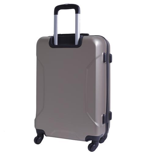 طقم حقائب سفر 3 حقائب مادة ABS بعجلات دوارة (20 ، 24 ، 28) بوصة بيج PARA JOHN - Hardside 3 Pcs Trolley Luggage Set, Champagne - SW1hZ2U6NDM3MjA3