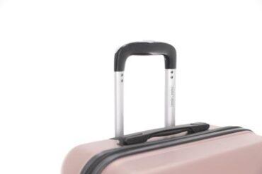 طقم حقائب سفر 3 حقائب مادة ABS بعجلات دوارة (20 ، 24 ، 28) بوصة ذهبي وردي PARA JOHN - Hardside 3 Pcs Trolley Luggage Set, Rosegold