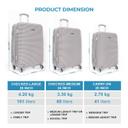 طقم حقائب سفر 3 حقائب مادة ABS بعجلات دوارة (20 ، 24 ، 28) بوصة بيج PARA JOHN - Abs Rolling Trolley Luggage Set, Champagne - SW1hZ2U6NDM3MjY5