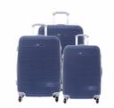 طقم حقائب سفر 3 حقائب مادة ABS بعجلات دوارة (20 ، 24 ، 28) بوصة كخلي PARA JOHN - Abs Rolling Trolley Luggage Set, Navy - SW1hZ2U6NDM3Mjgz
