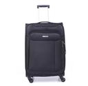 طقم حقائب سفر 3 حقائب مادة بوليستر بعجلات دوارة (20 ، 24 ، 28) بوصة أسود PARA JOHN - Polyester Soft Trolley Luggage Set, Black - SW1hZ2U6NDM4MDY2
