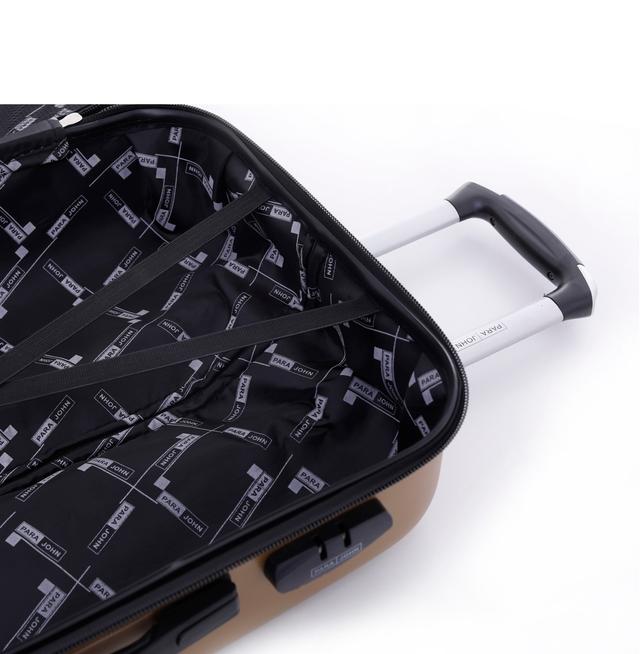 طقم حقائب سفر 3 حقائب بعجلات دوارة (20 ، 24 ، 28) بوصة ذهبي PARA JOHN - 3 Pcs Travel Luggage Suitcase - ABS Hard Shell Luggage (20'' 24'' 28'') - SW1hZ2U6NDM5NTY4