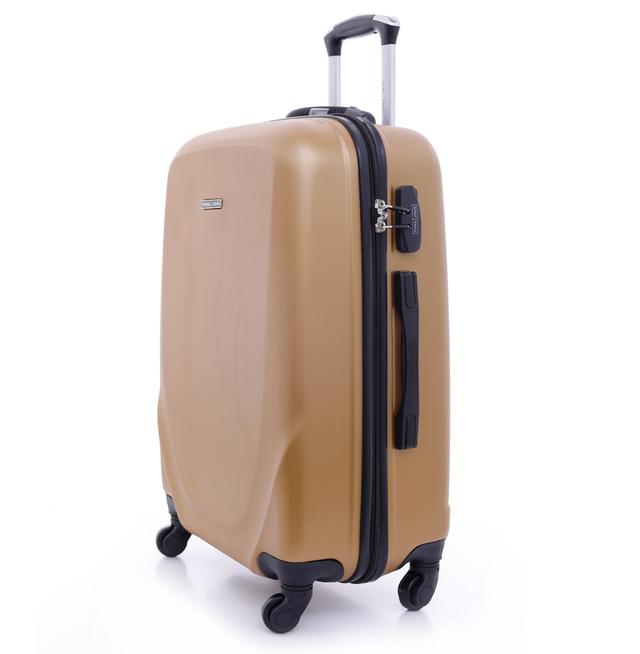طقم حقائب سفر 3 حقائب بعجلات دوارة (20 ، 24 ، 28) بوصة ذهبي PARA JOHN - 3 Pcs Travel Luggage Suitcase - ABS Hard Shell Luggage (20'' 24'' 28'') - SW1hZ2U6NDM5NTY0