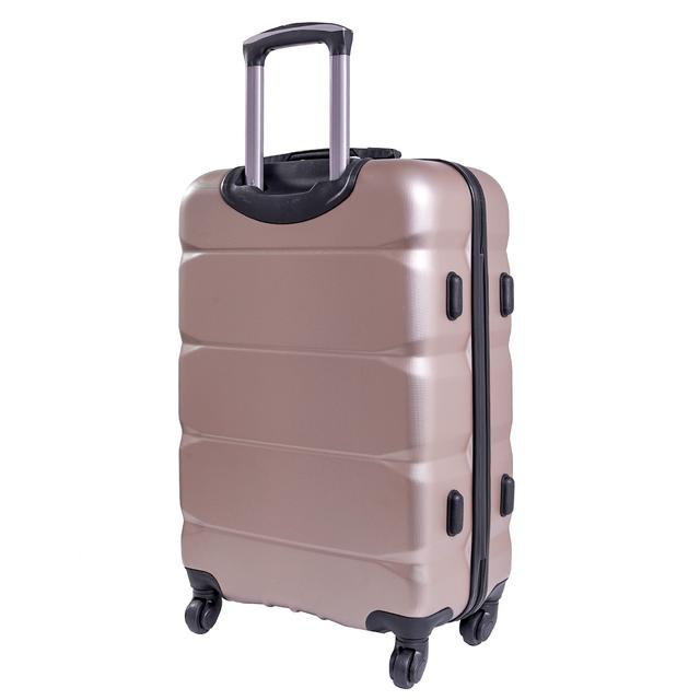طقم حقائب سفر 3 حقائب مادة ABS بعجلات دوارة (20 ، 24 ، 28) بوصة ذهبي برونزي PARA JOHN - Sphinx 3 Pcs Trolley Luggage Set, Champagne - SW1hZ2U6NDM3MzQ3
