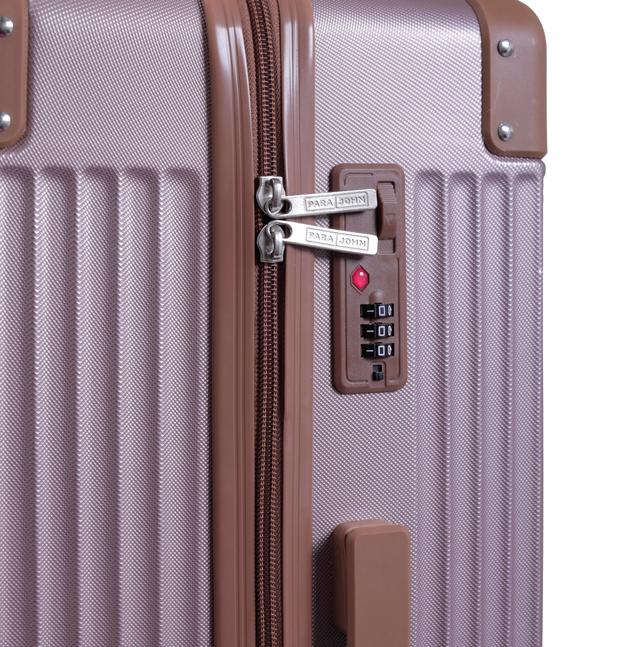 طقم حقائب سفر 3 حقائب بعجلات دوارة (20 ، 24 ، 28) بوصة مادة PP بني فاتح PARA JOHN - Travel Luggage Suitcase Set of 3 - Trolley Bag, Carry On Hand Cabin Luggage Bag - Lightweight (20 ، 24 ، 28) inch - SW1hZ2U6NDM3ODI2