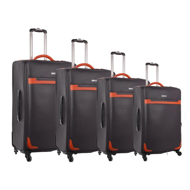 طقم حقائب سفر دوارة 4 حقائب (16 ، 20 ، 24 ، 28) بوصة ABS بني PARA JOHN - 4 Pcs Travel Luggage Suitcase Trolley Set - PVC Leather Cabin Trolley Bag – Cabin size suitcase for Business Travellers - (16 ، 20 ، 24 ، 28) inch - SW1hZ2U6NDM5NDU2