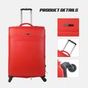 طقم حقائب سفر 4 حقائب (16 ، 20 ، 24 ، 28) بوصة جلد PVC أحمر PARA JOHN - 4 Pcs Travel Luggage Suitcase Trolley Set - (16 ، 20 ، 24 ، 28) inch - SW1hZ2U6NDM5NTky