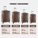 Para John 4 Pcs Travel Luggage Suitcase Trolley Set Trolley Bag, Carry On Hand Cabin Luggage Bag Pvc Leather Cabin Trolley Bag Cabin Size Suitcase For Business Travellers (16’’ 20’’ - SW1hZ2U6NDM5NDg2