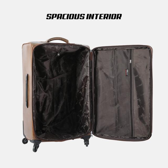 Para John 4 Pcs Travel Luggage Suitcase Trolley Set Trolley Bag, Carry On Hand Cabin Luggage Bag Pvc Leather Cabin Trolley Bag Cabin Size Suitcase For Business Travellers (16’’ 20’’ - SW1hZ2U6NDM5NDgy