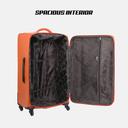 طقم حقائب سفر دوارة 4 حقائب (16 ، 20 ، 24 ، 28) بوصة ABS برتقالي PARA JOHN - 4 Pcs Travel Luggage Suitcase Trolley Set - PVC Leather Cabin Trolley Bag – Cabin size suitcase for Business Travellers - (16 ، 20 ، 24 ، 28) inch - SW1hZ2U6NDM5NDcz