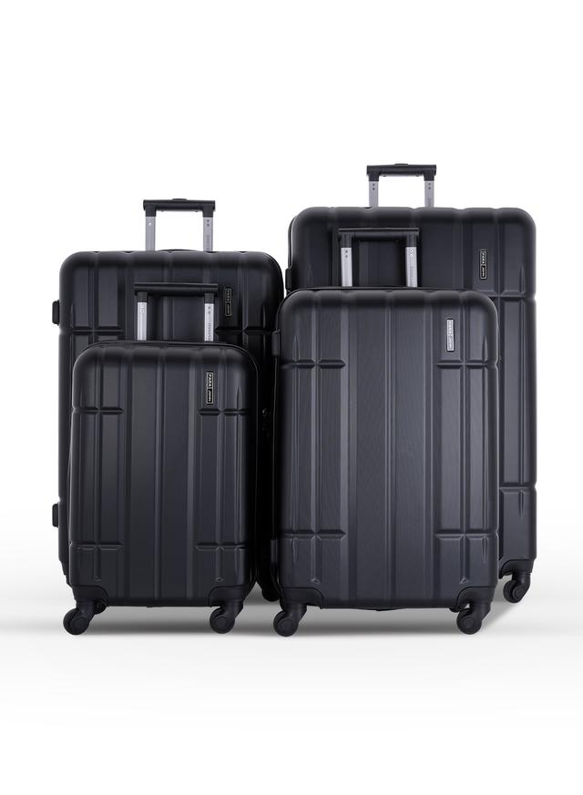 طقم حقائب سفر 4 حقائب (20 ، 24 ، 28 ، 32) بوصة مادة PVC أسود PARA JOHN - 4 Pcs Alle Trolley Luggage Set, Black - SW1hZ2U6MTQwODEyNA==