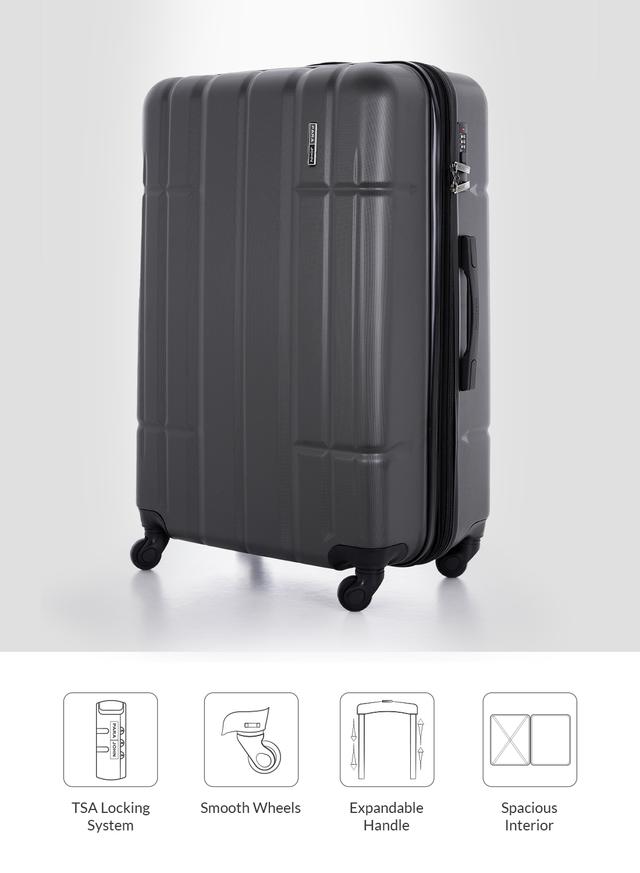 طقم حقائب سفر 4 حقائب (20 ، 24 ، 28 ، 32) بوصة مادة PVC PARA JOHN - Travel Luggage Suitcase Set of 4 - Hard Shell Luggage Spinner - (20 ، 24 ، 28 ، 32) inch - SW1hZ2U6MTQwODE0OQ==