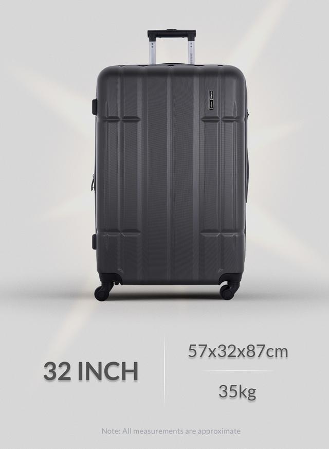 طقم حقائب سفر 4 حقائب (20 ، 24 ، 28 ، 32) بوصة مادة PVC PARA JOHN - Travel Luggage Suitcase Set of 4 - Hard Shell Luggage Spinner - (20 ، 24 ، 28 ، 32) inch - SW1hZ2U6MTQwODE1Nw==