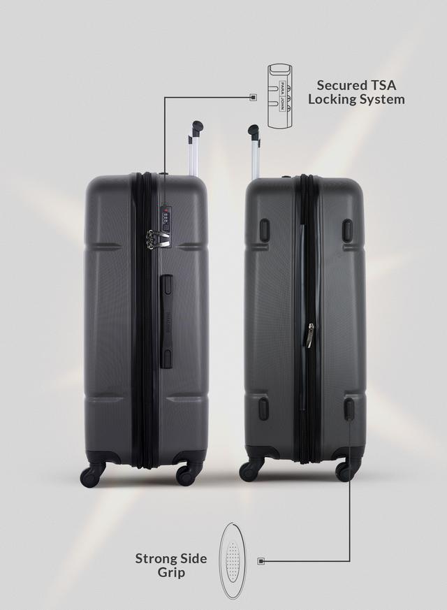 طقم حقائب سفر 4 حقائب (20 ، 24 ، 28 ، 32) بوصة مادة PVC PARA JOHN - Travel Luggage Suitcase Set of 4 - Hard Shell Luggage Spinner - (20 ، 24 ، 28 ، 32) inch - SW1hZ2U6MTQwODE1OQ==