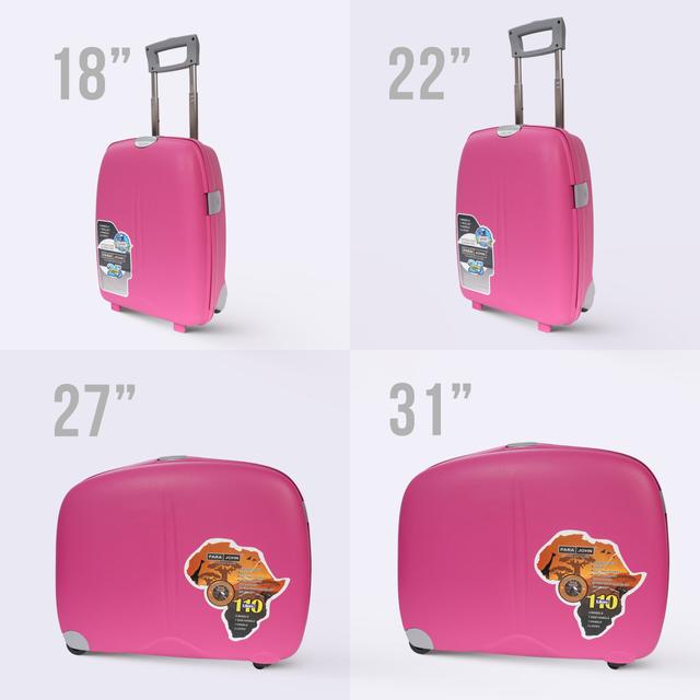 طقم حقائب سفر 4 حقائب (18 ، 22 ، 27 ، 31) بوصة مادة PP زهري غامق PARA JOHN - Travel Luggage Suitcase Set of 4 - Trolley Bag, Carry On Hand Cabin Luggage Bag – Lightweight (18 ، 22 ، 27 ، 31) inch - SW1hZ2U6NDM4MTU4