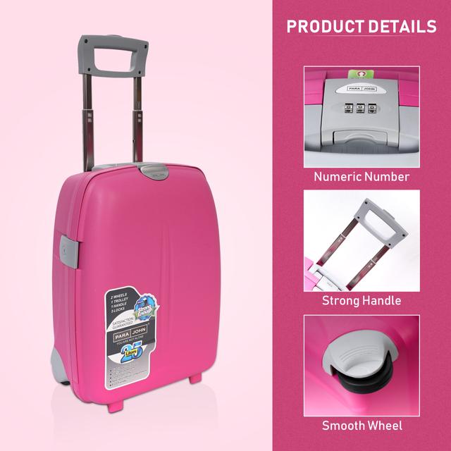 طقم حقائب سفر 4 حقائب (18 ، 22 ، 27 ، 31) بوصة مادة PP زهري غامق PARA JOHN - Travel Luggage Suitcase Set of 4 - Trolley Bag, Carry On Hand Cabin Luggage Bag – Lightweight (18 ، 22 ، 27 ، 31) inch - SW1hZ2U6NDM4MTYw