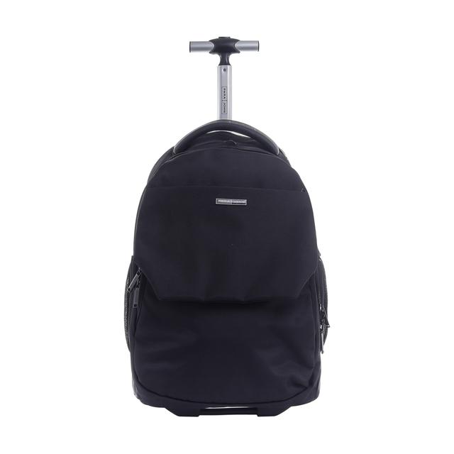 شنطة ظهر قياس 20 بوصة مع عجلات لون أسود Rolling Wheeled Backpack, 20’’ Business Travel Laptop Backpack - PARA JOHN - SW1hZ2U6NDU0NTEx