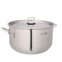 Royalford 26cm Stainless Steel Casserole with Lid, RF10125 | Encapsulated Aluminium Middle Layer | Compatible with Induction, Hot Plate, Halogen, Gas | Strong & Sturdy Handle - SW1hZ2U6NDQ5NDk3