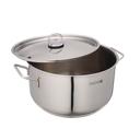 Royalford 26cm Stainless Steel Casserole with Lid, RF10125 | Encapsulated Aluminium Middle Layer | Compatible with Induction, Hot Plate, Halogen, Gas | Strong & Sturdy Handle - SW1hZ2U6NDQ5NTAy