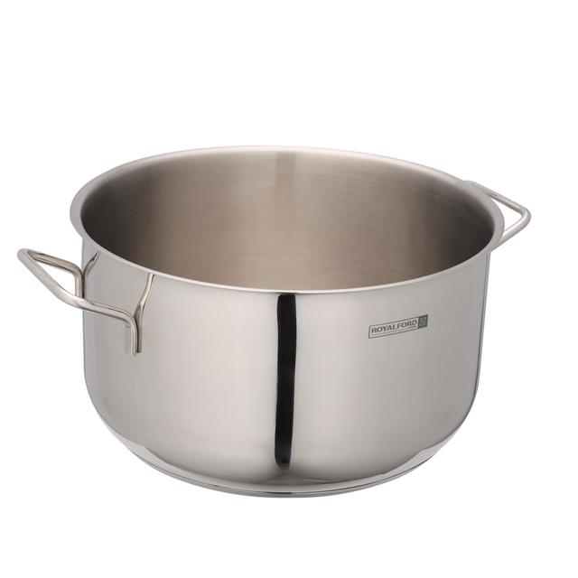 Royalford 28cm Stainless Steel Casserole with Lid, RF10126 | Encapsulated Aluminium Middle Layer | Compatible with Induction, Hot Plate, Halogen, Gas | Strong & Sturdy Handle - SW1hZ2U6NDQ5NTE1