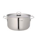 Royalford 30cm Stainless Steel Casserole with Lid, RF10127 | Encapsulated Aluminium Middle Layer | Compatible with Induction, Hot Plate, Halogen, Gas | Strong & Sturdy Handle - SW1hZ2U6NDQ5NTc0