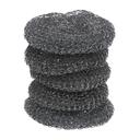 Royalford 5 Pcs Steel Scrubber, RF10220 | Ideal for Cast Iron Pans, Powerful Scrubbing for Stubborn Messes | Scrubber for Kitchens, Bathroom and More - SW1hZ2U6NDQwNzY2