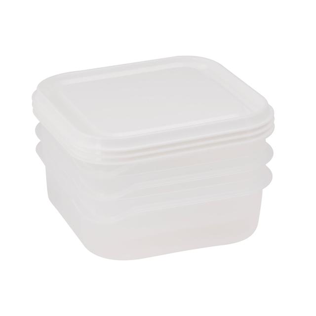 Royalford 3 Pcs Food Storage Container, 650ml, RF10285 | Polymer Container For Kitchen Pantry Organization And Storage | BPA Free Container | Freezer Safe - SW1hZ2U6NDQwMDEx