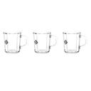 أكواب زجاجية عدد 3 سعة 235 مل ( 8 أونصة) Royalford - 3 Pcs Glass Mug Set With Handle, 235ml/8oz - SW1hZ2U6NDQ2MDgx