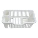 Royalford Dish Drainer With Detachable Tray, RF10470 | Utensil & Plates Holder with Plastic Drain Boards & Organization Shelf | Compact & Durable | Ideal Small/ Medium/ Large Kitchens - SW1hZ2U6NDQ5NzAy