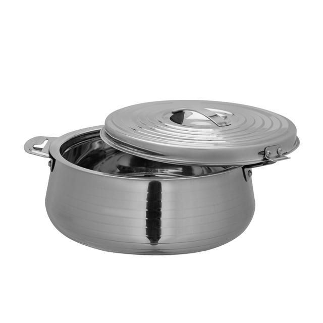 Royalford Hilux Double Wall Stainless Steel Hot Pot, RF10535 | Strong Handles & Firm Twist Lock | Steel Serving Pot, Chapati Storage Box, Roti Serving Pot - SW1hZ2U6NDQ2NTc2