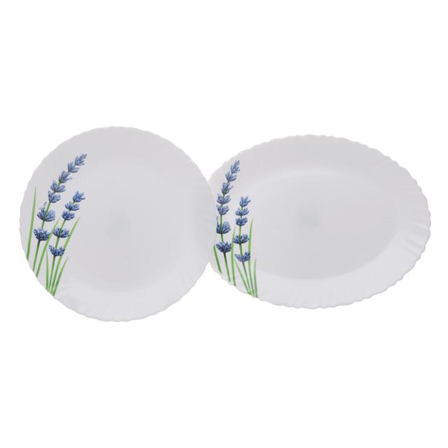 Royalford 44 Pcs Opalware Dinner Set, English Lavender, RF10679 | Elegant Floral Design | Dishwasher safe | Freezer Safe | Opal Dishes Sets Service for 6 - SW1hZ2U6NDQwMTQz