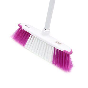 مكنسة عصا مع رأس قابل للفك أبيض وبنفسجي رويال فورد Royalford White ِِAnd Purple Broom With Handle - 10}