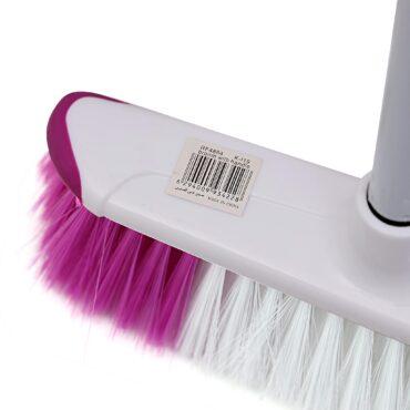 مكنسة عصا مع رأس قابل للفك أبيض وبنفسجي رويال فورد Royalford White ِِAnd Purple Broom With Handle - 9}