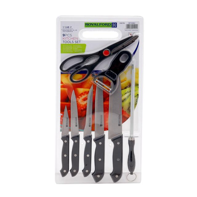 مجموعة سكاكين المطبخ Kitchen Tool Set - Royalford - SW1hZ2U6NDU4Nzg4