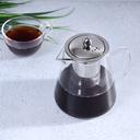 براد شاي زجاج ( 960 ملي ) مع مصفاة ستانلس - شفاف Royalford -  Glass Tea Pot With Stainless Steel Strainer - SW1hZ2U6NDU4NzQ4