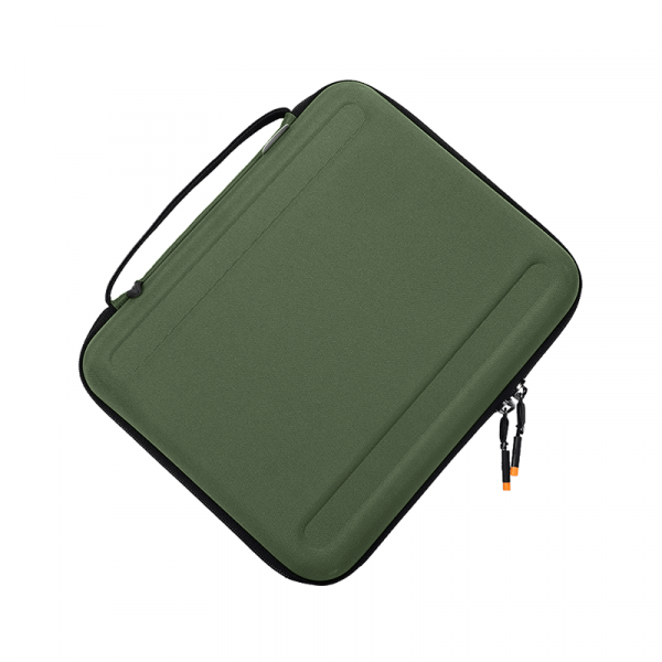 حقيبة آيباد 12.9 بوصة و ماك بوك 13.3 بوصة قماش لون أخضر WIWU - PARALLEL HARDSHELL BAG FOR IPAD 12.9" AND MACBOOK 13.3" - GREEN - 4}