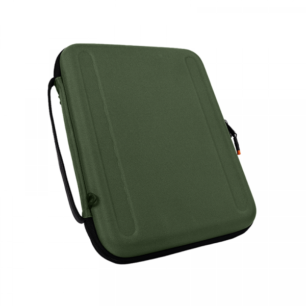 حقيبة آيباد 12.9 بوصة و ماك بوك 13.3 بوصة قماش لون أخضر WIWU - PARALLEL HARDSHELL BAG FOR IPAD 12.9" AND MACBOOK 13.3" - GREEN - 6}