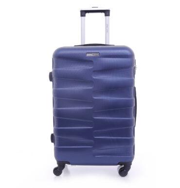 طقم حقائب سفر 3 حقائب مادة ABS بعجلات دوارة (20 ، 24 ، 28) بوصة أزرق داكن PARA JOHN - Travel Luggage Suitcase Set Of 3 - Trolley Bag, Carry On Hand Cabin Luggage Bag - Lightweight