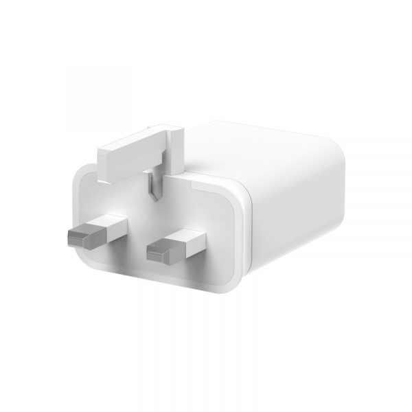 شاحن جوال (مقبس شاحن) 20 واط - أبيض WIWU COMET USB-C + QC3.0 UK 20W POWER ADAPTER
