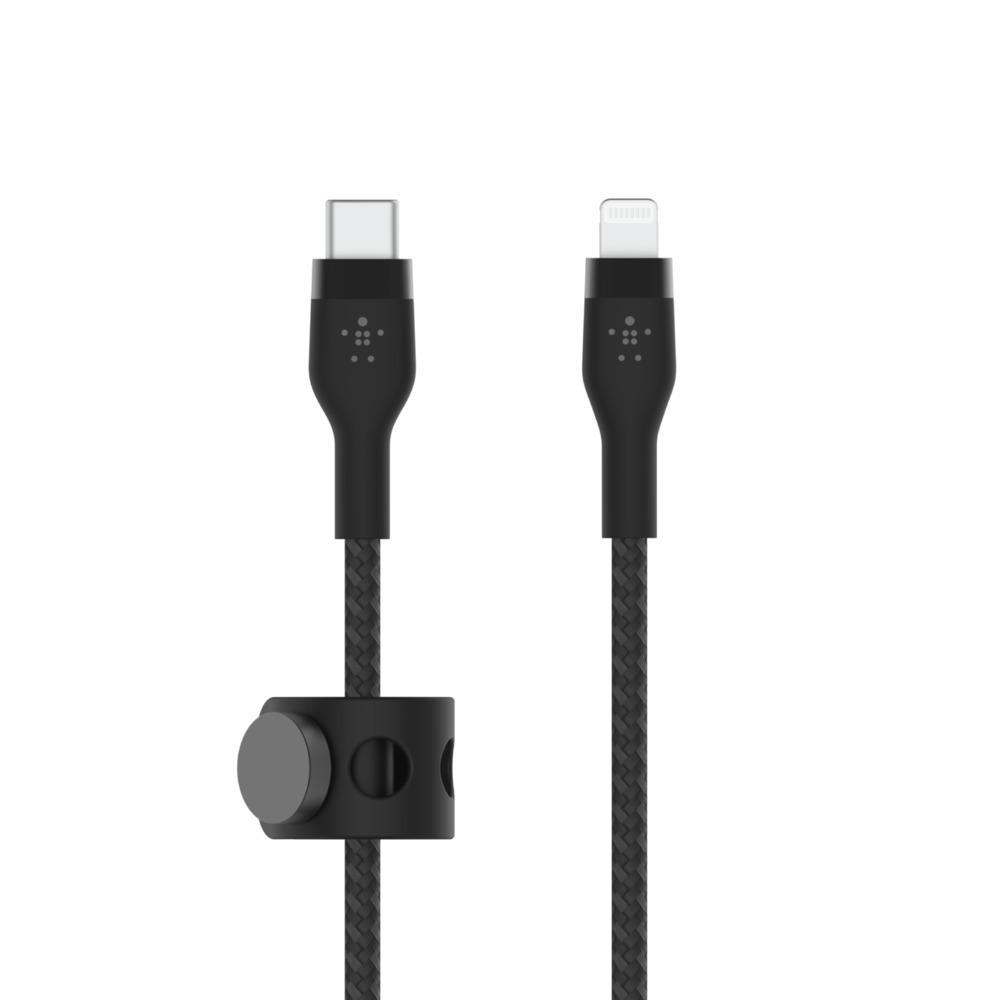 كيبل شحن ايفون ( USB-C الى Lightning ) - اسود Belkin - BOOST CHARGEâ„¢PRO Flex USB-C to Lightning Cable
