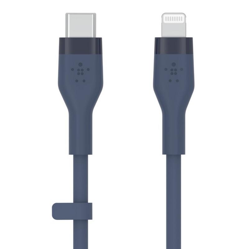 كيبل شحن ايفون ( USB-C الى Lightning ) - ازرق Belkin - BOOST CHARGEâ„¢ Flex USB-C to Lightning Connector