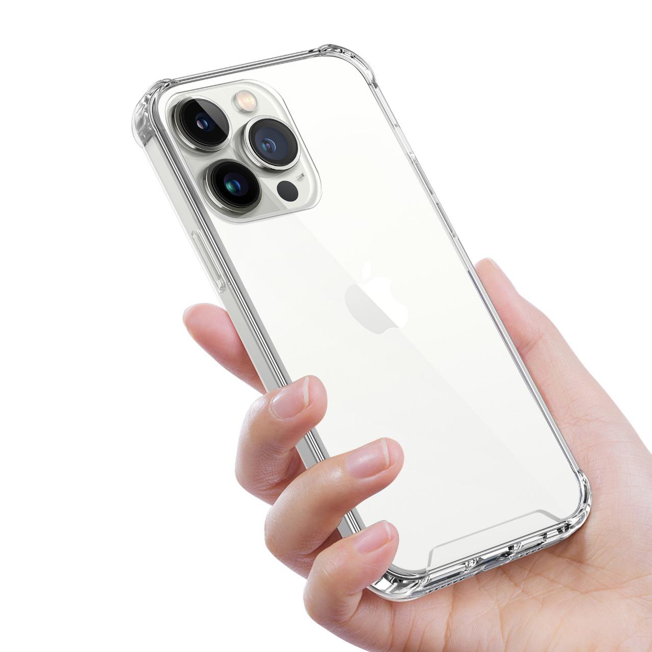 كفر ايفون ( 6.7" ) - شفاف Green - Anti-Shock Case for iPhone 13 Pro Max - cG9zdDo1MjU1Njk=