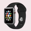 iGuard by Porodo Silicone Loop Watch Band for Apple Watch 44mm / 45mm - Black - SW1hZ2U6NTI1OTQy