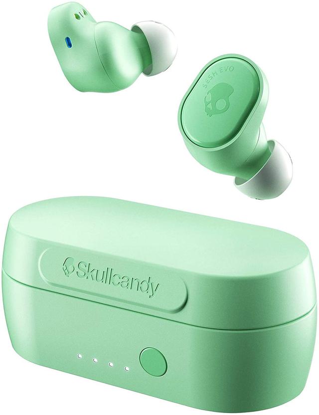 Skullcandy Sesh Evo True Wireless In-Ear Earphones - Pure Mint - SW1hZ2U6NTIyNzE1