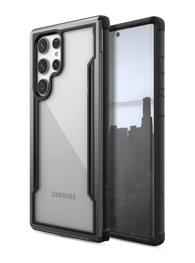 كفر سيلكون لهاتف Samsung Galaxy S22 Ultra أسود Raptic Shield Case - X-Doria - SW1hZ2U6NTIzNTU0