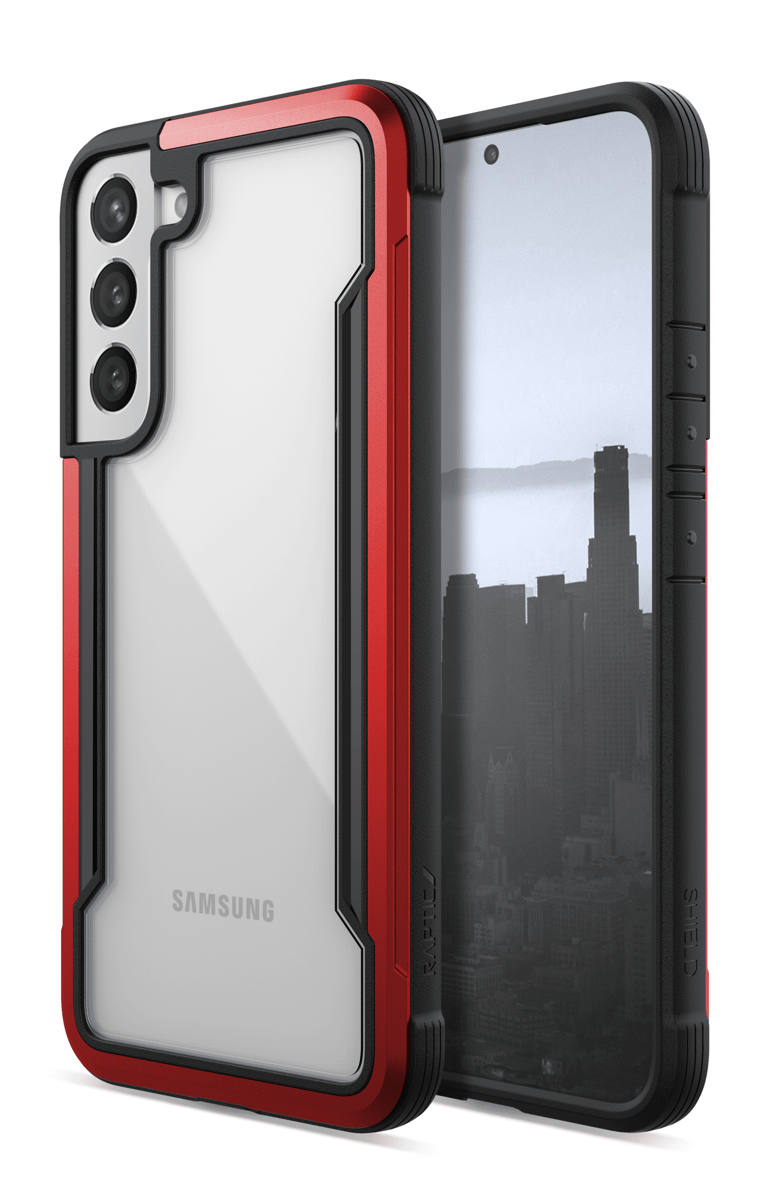 كفر سيلكون لهاتف Samsung Galaxy S22 Plus أحمر Raptic Shield Case - X-Doria
