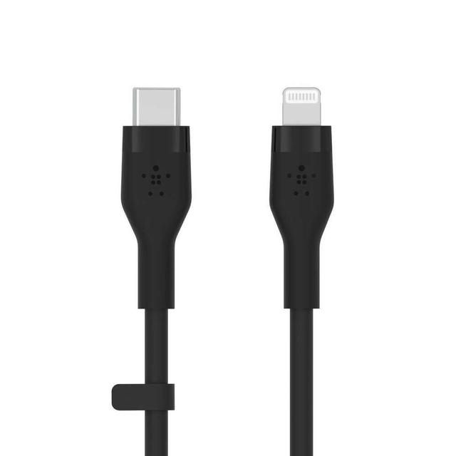 كيبل شحن ايفون ( USB-C الى Lightning ) - اسود Belkin - BOOST CHARGEâ„¢ Flex USB-C to Lightning Connector - SW1hZ2U6NTIzMjY1